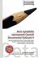 Kartonierter Einband Acta synodalia sacrosancti Concilii Oecumenici Vaticani II von 