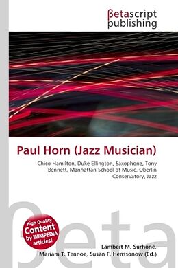 Couverture cartonnée Paul Horn (Jazz Musician) de 