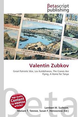 Couverture cartonnée Valentin Zubkov de 