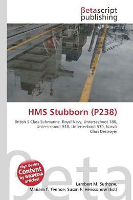 Couverture cartonnée HMS Stubborn (P238) de 