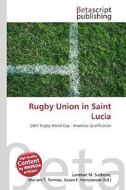 Couverture cartonnée Rugby Union in Saint Lucia de 