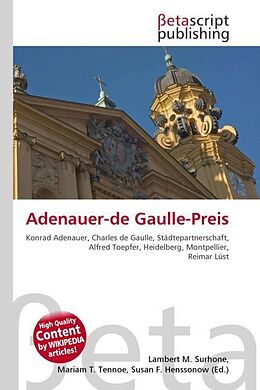 Kartonierter Einband Adenauer-de Gaulle-Preis von 