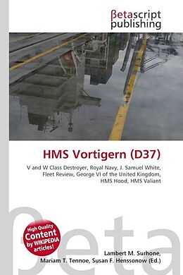 Couverture cartonnée HMS Vortigern (D37) de 