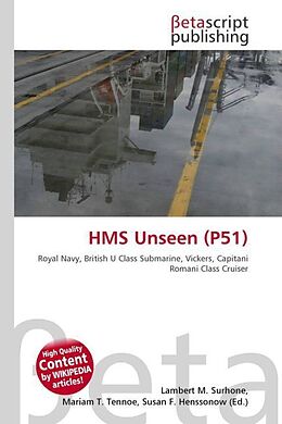 Couverture cartonnée HMS Unseen (P51) de 