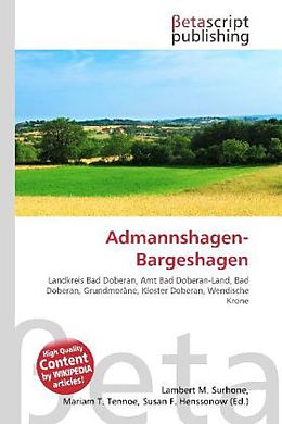 Kartonierter Einband Admannshagen-Bargeshagen von 