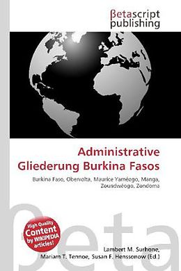 Kartonierter Einband Administrative Gliederung Burkina Fasos von 