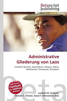 Kartonierter Einband Administrative Gliederung von Laos von 