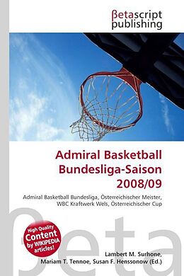 Kartonierter Einband Admiral Basketball Bundesliga-Saison 2008/09 von 