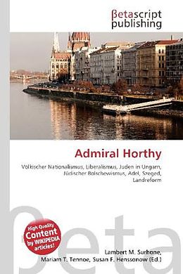 Kartonierter Einband Admiral Horthy von 