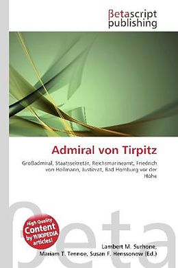 Kartonierter Einband Admiral von Tirpitz von 