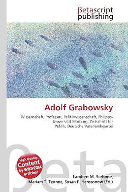 Kartonierter Einband Adolf Grabowsky von 