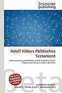 Kartonierter Einband Adolf Hitlers Politisches Testament von 