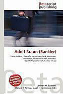 Kartonierter Einband Adolf Braun (Bankier) von 
