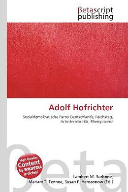 Kartonierter Einband Adolf Hofrichter von 