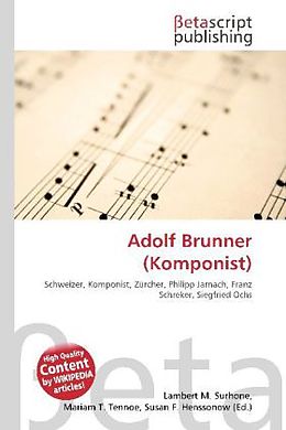 Kartonierter Einband Adolf Brunner (Komponist) von 