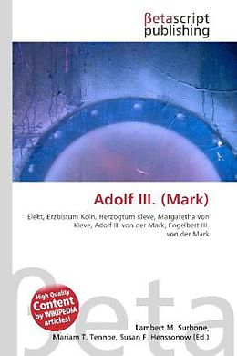 Kartonierter Einband Adolf III. (Mark) von 