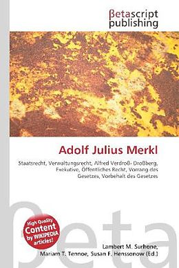 Kartonierter Einband Adolf Julius Merkl von 