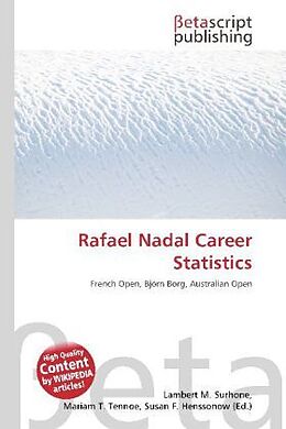 Couverture cartonnée Rafael Nadal Career Statistics de 