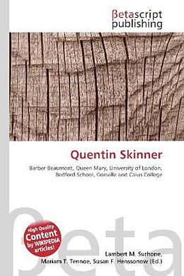 Couverture cartonnée Quentin Skinner de 