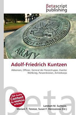 Kartonierter Einband Adolf-Friedrich Kuntzen von 