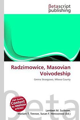 Couverture cartonnée Radzimowice, Masovian Voivodeship de 