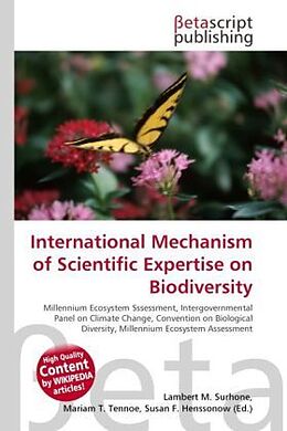 Couverture cartonnée International Mechanism of Scientific Expertise on Biodiversity de 