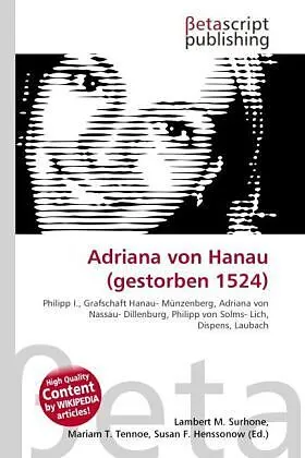 Adriana von Hanau (gestorben 1524)