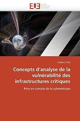 Couverture cartonnée Concepts d'analyse de la vulnérabilité des infrastructures critiques de Frédéric Petit