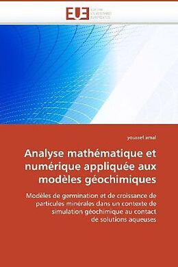 Couverture cartonnée Analyse mathématique et numérique appliquée aux modèles géochimiques de Youssef Amal