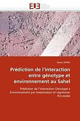 Kartonierter Einband (Kt) Prédiction de l'interaction entre génotype et environnement au Sahel von Ibnou Dieng