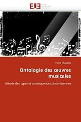 Kartonierter Einband (Kt) Ontologie des uvres musicales von Yonni Chapatte