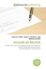 Couverture cartonnée Accords de Munich de 