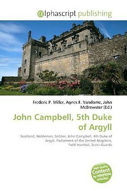 Couverture cartonnée John Campbell, 5th Duke of Argyll de 