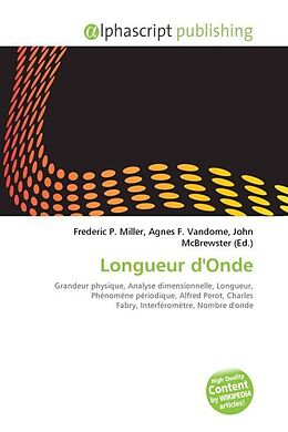 Couverture cartonnée Longueur d'Onde de 