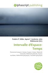 Couverture cartonnée Intervalle d'Espace-Temps de 