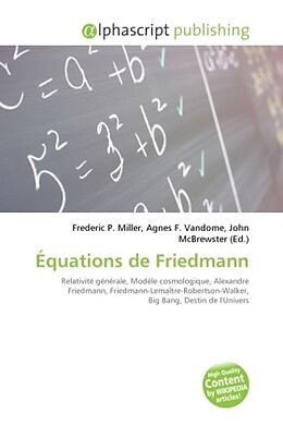 Couverture cartonnée Équations de Friedmann de 