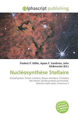 Couverture cartonnée Nucléosynthèse Stellaire de 