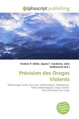 Couverture cartonnée Prévision des Orages Violents de 