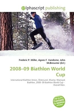 Couverture cartonnée 2008 09 Biathlon World Cup de 