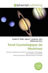 Couverture cartonnée Fond Cosmologique de Neutrinos de 