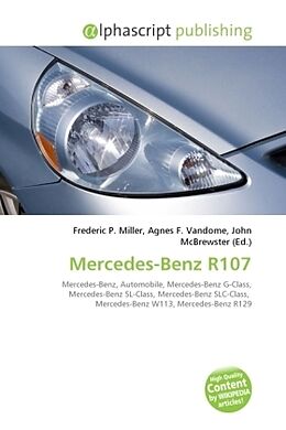 Couverture cartonnée Mercedes-Benz R107 de 