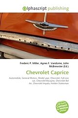 Couverture cartonnée Chevrolet Caprice de 