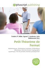 Couverture cartonnée Petit Théorème de Fermat de 