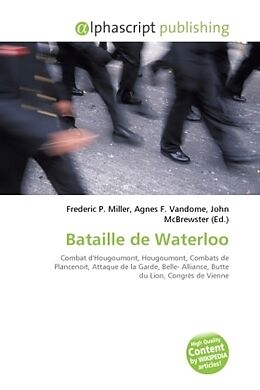 Couverture cartonnée Bataille de Waterloo de 