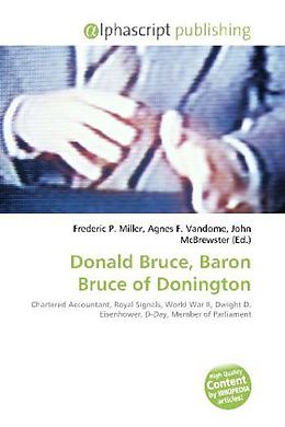 Couverture cartonnée Donald Bruce, Baron Bruce of Donington de 