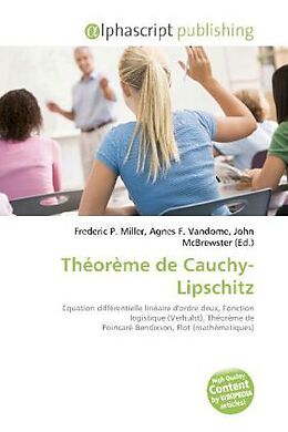 Couverture cartonnée Théorème de Cauchy-Lipschitz de 