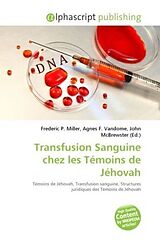 Couverture cartonnée Transfusion Sanguine chez les Témoins de Jéhovah de 