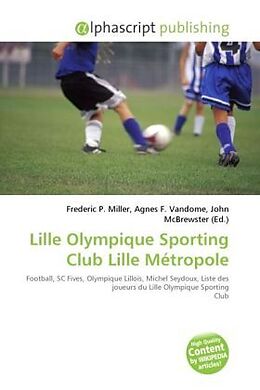 Couverture cartonnée Lille Olympique Sporting Club Lille Métropole de 