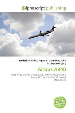 Couverture cartonnée Airbus A340 de 