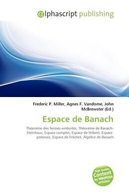 Couverture cartonnée Espace de Banach de 